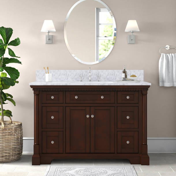 Three Posts™ Myron 42'' Freestanding Single Bathroom Vanity with